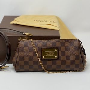 Louis Vuitton Eva Damier Ebene Brown Crossbody